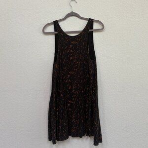 Silence + Noise Black Patterned Mini Dress - Medium